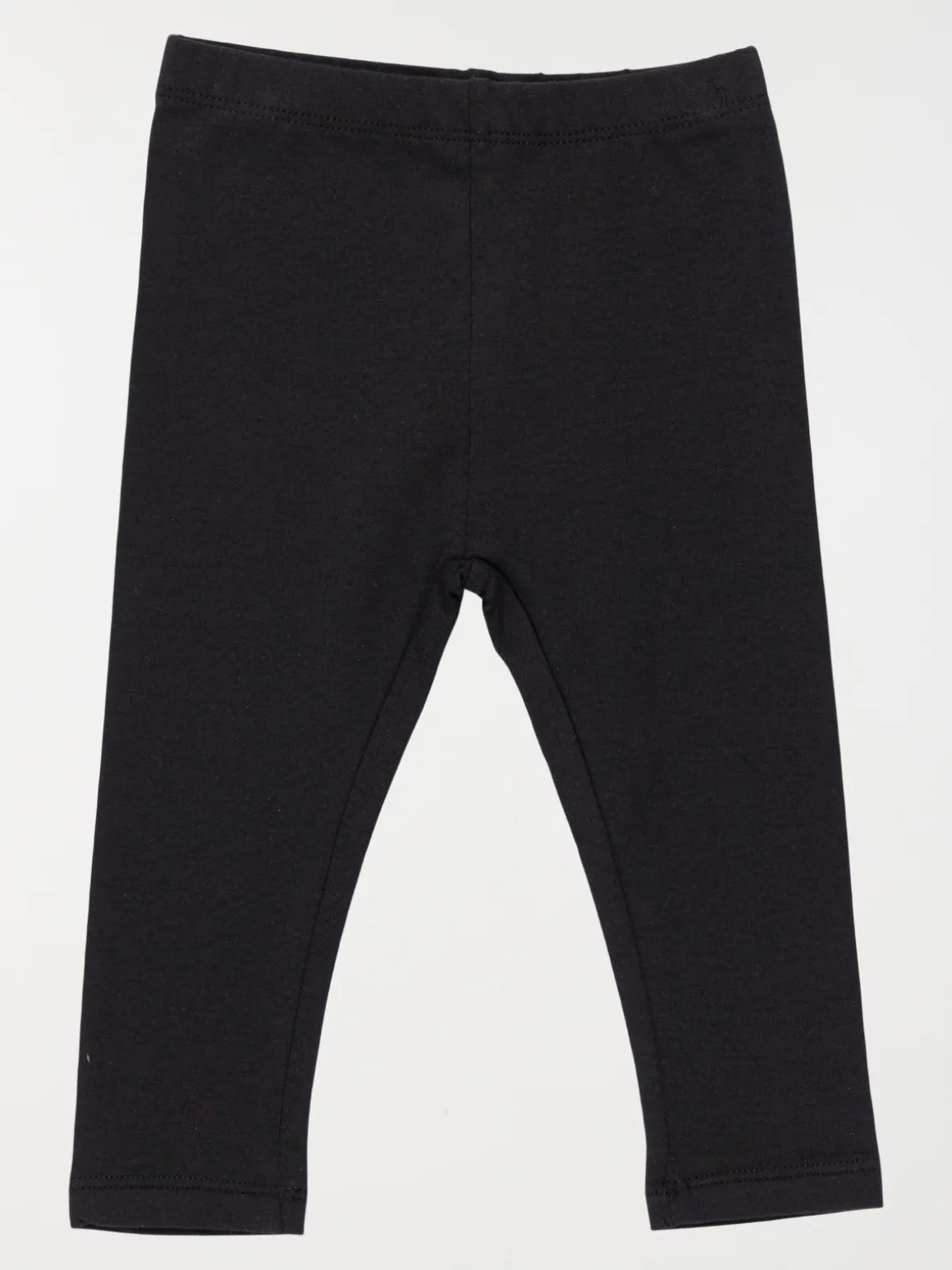 Legging uni noir fille (3-36M)