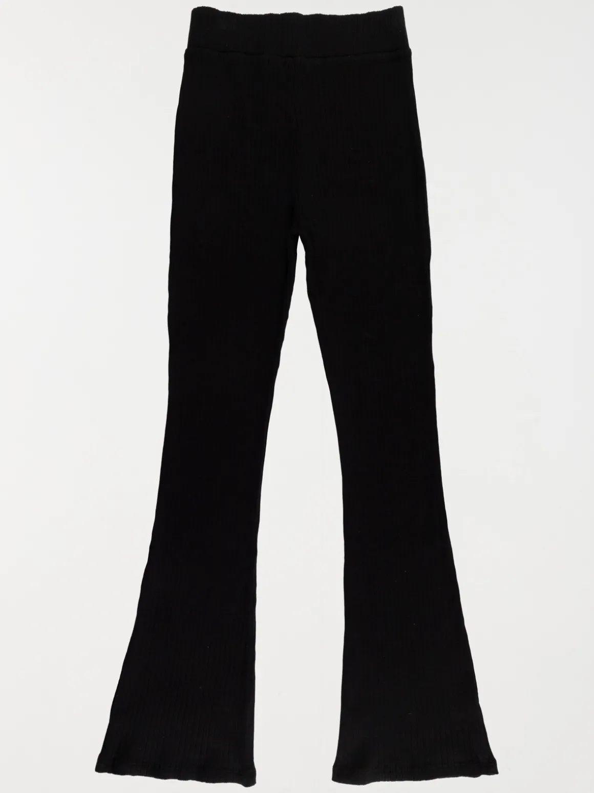 Legging évasé côtelé fille noir (XXS-M)