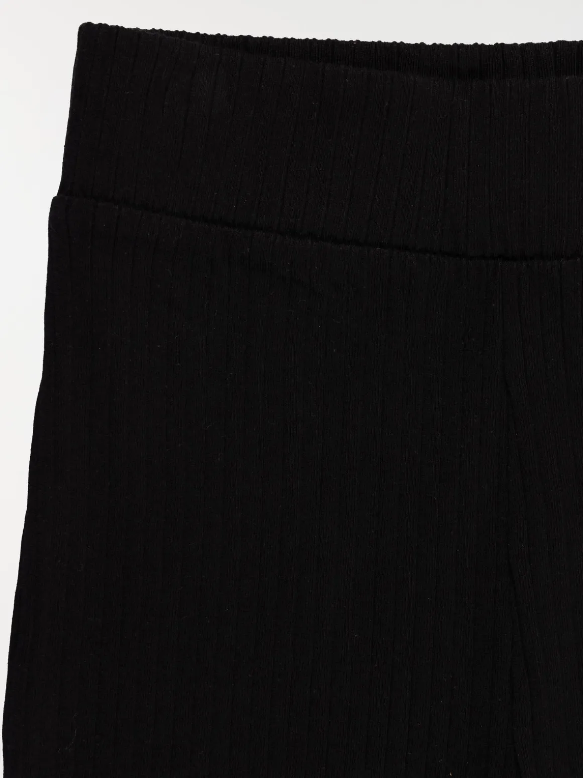 Legging évasé côtelé fille noir (XXS-M)