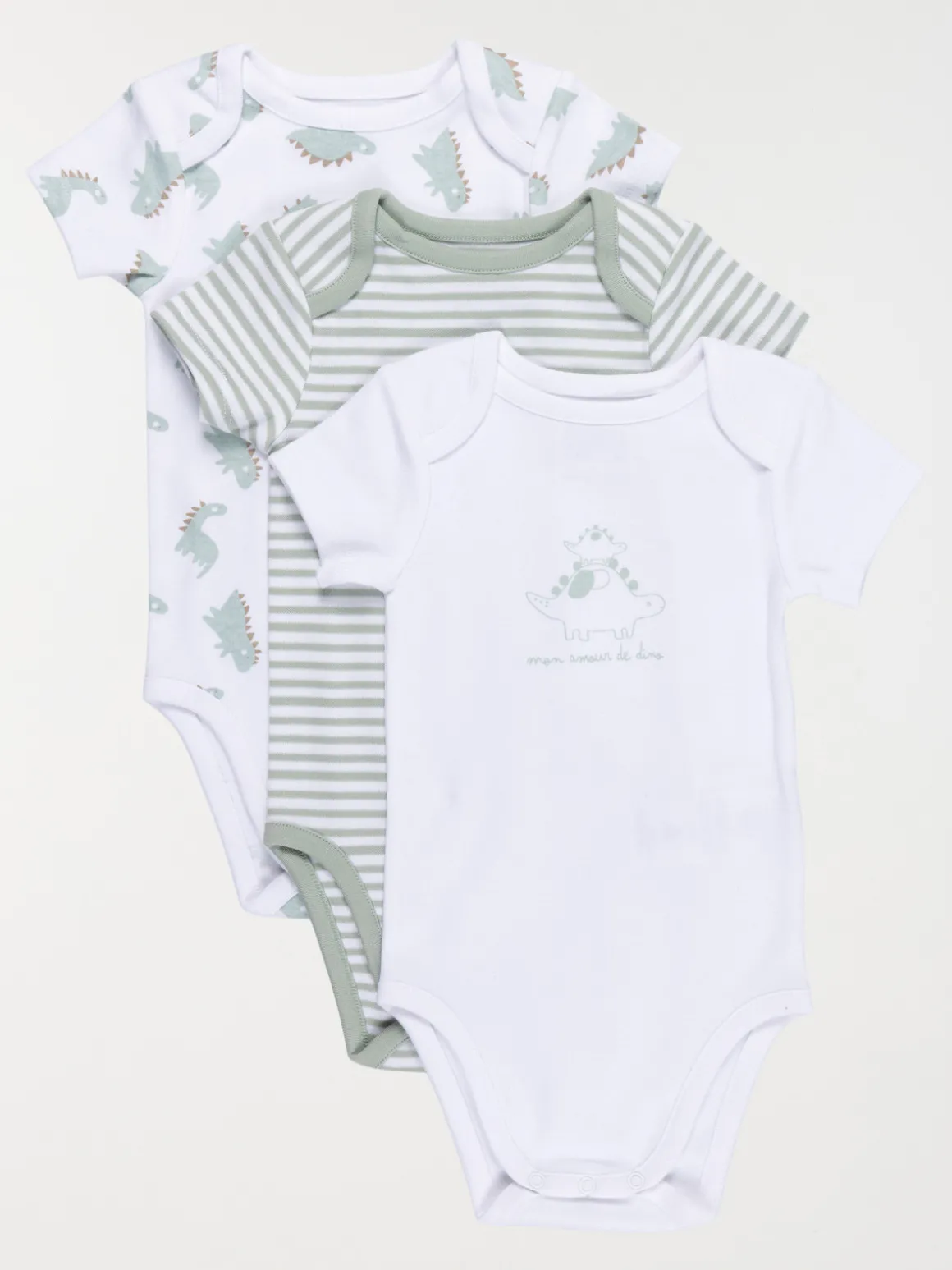 Lot 3 bodies dinosaure garçon (3-24M)