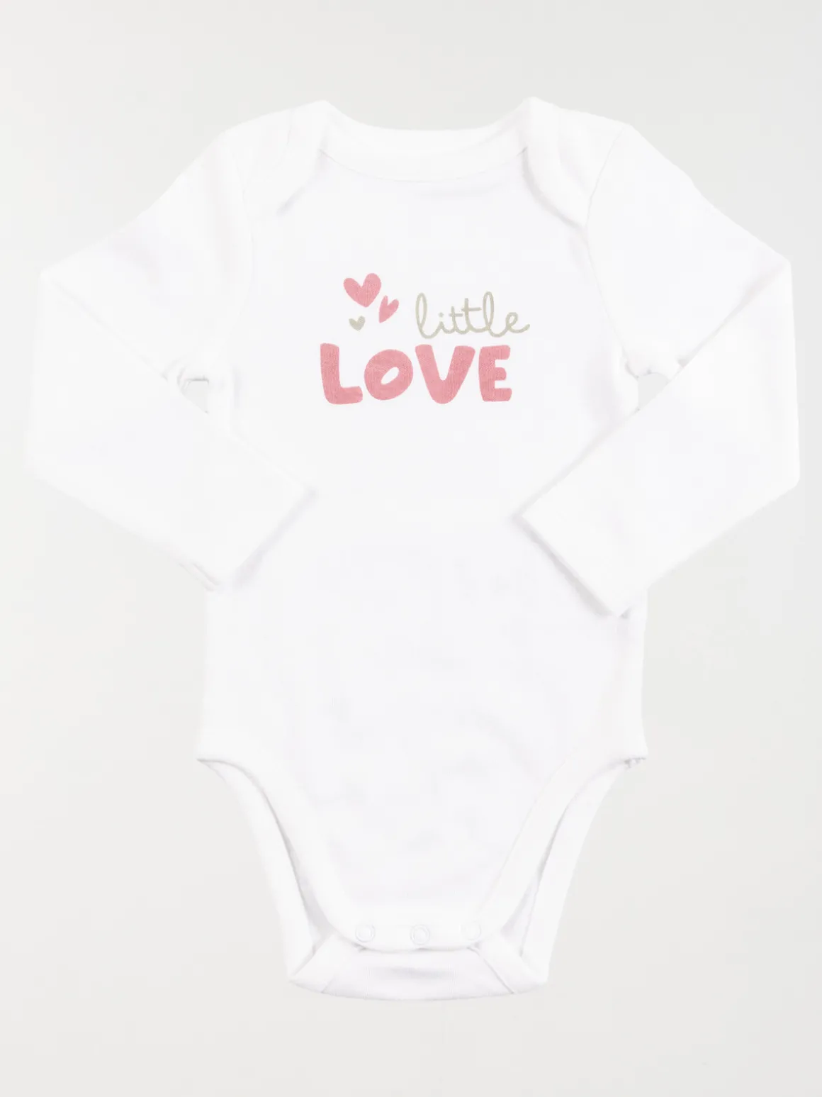 Lot 3 bodies little love fille (3-24M)