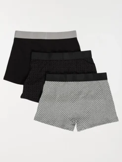 Lot 3 boxers fantaisies noirs homme