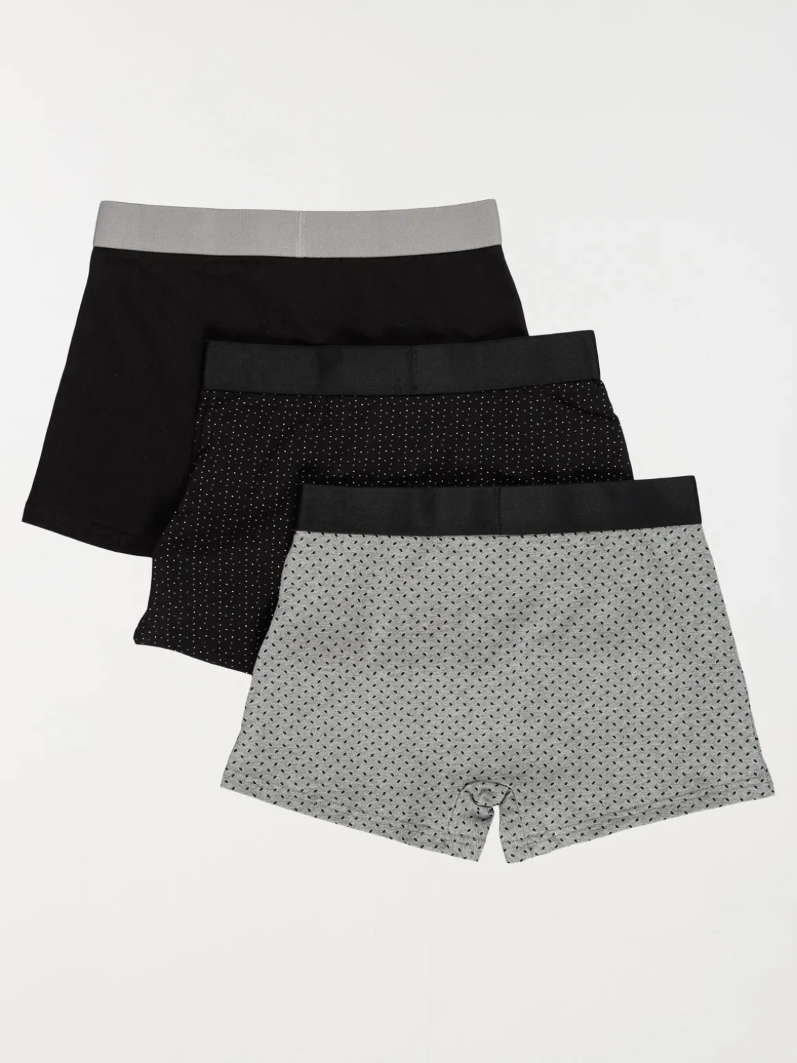 Lot 3 boxers fantaisies noirs homme