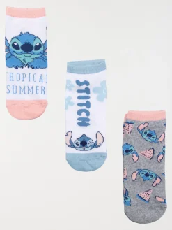 Lot 3 chaussettes basses Stitch fille