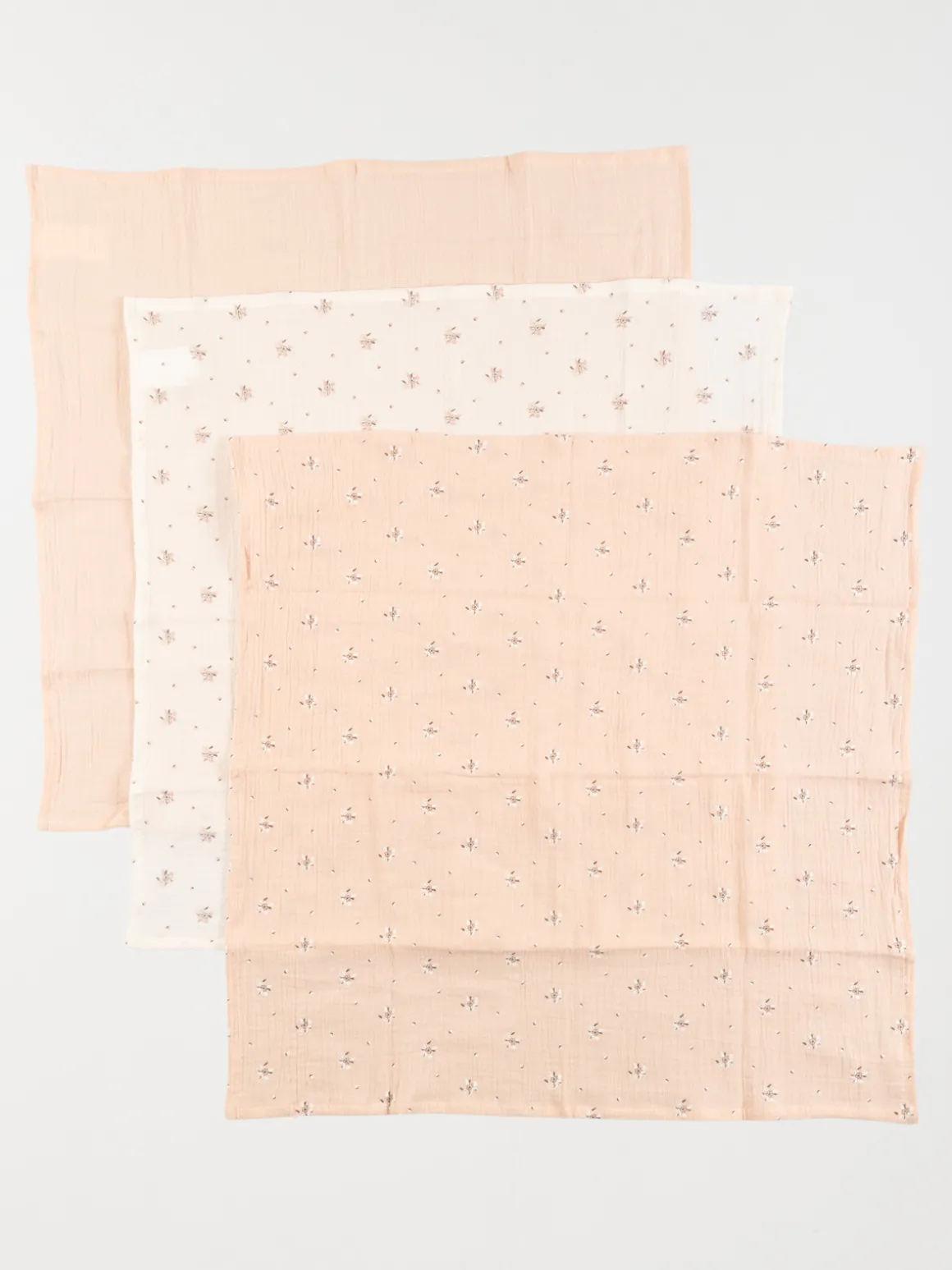 Lot 3 langes fleurs 60 x 60 cm fille