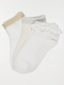 Lot 3 paires chaussettes basses fille