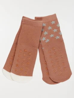 Lot 2 paires chaussettes chat enfant