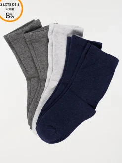 Lot 5 paires chaussettes enfant