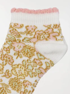 Lot 3 paires chaussettes fleuri fille