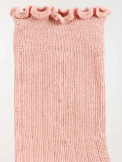 Lot 5 paires chaussettes fleurs filles