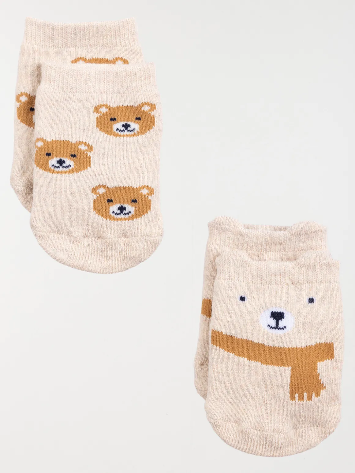Lot 2 paires de chaussettes ours garçon