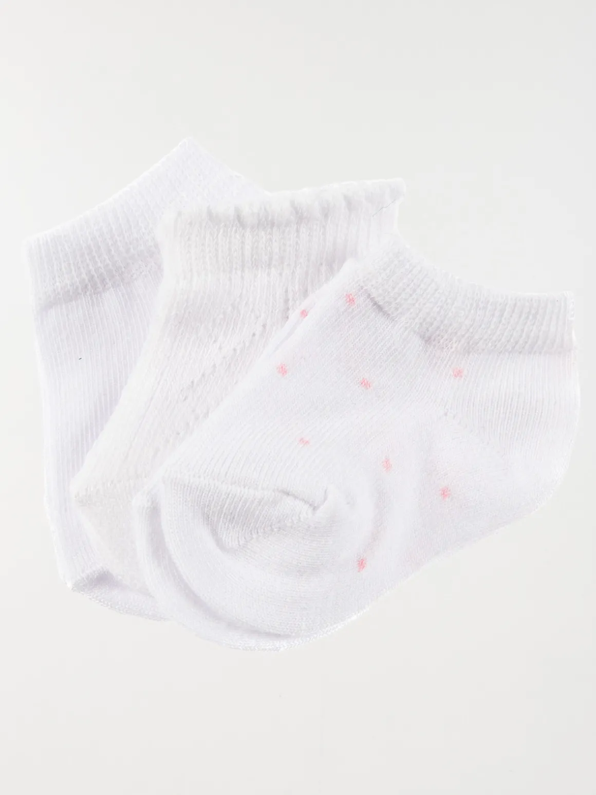 Lot 3 paires de chaussettes bébé fille
