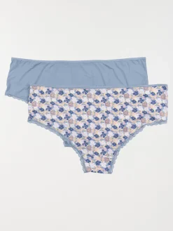 Lot 2 shorties ciel grande taille femme