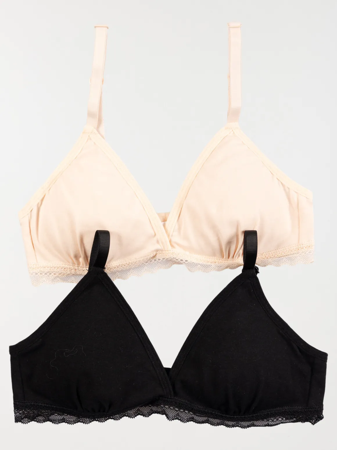Lot 2 soutiens-gorge triangles fille