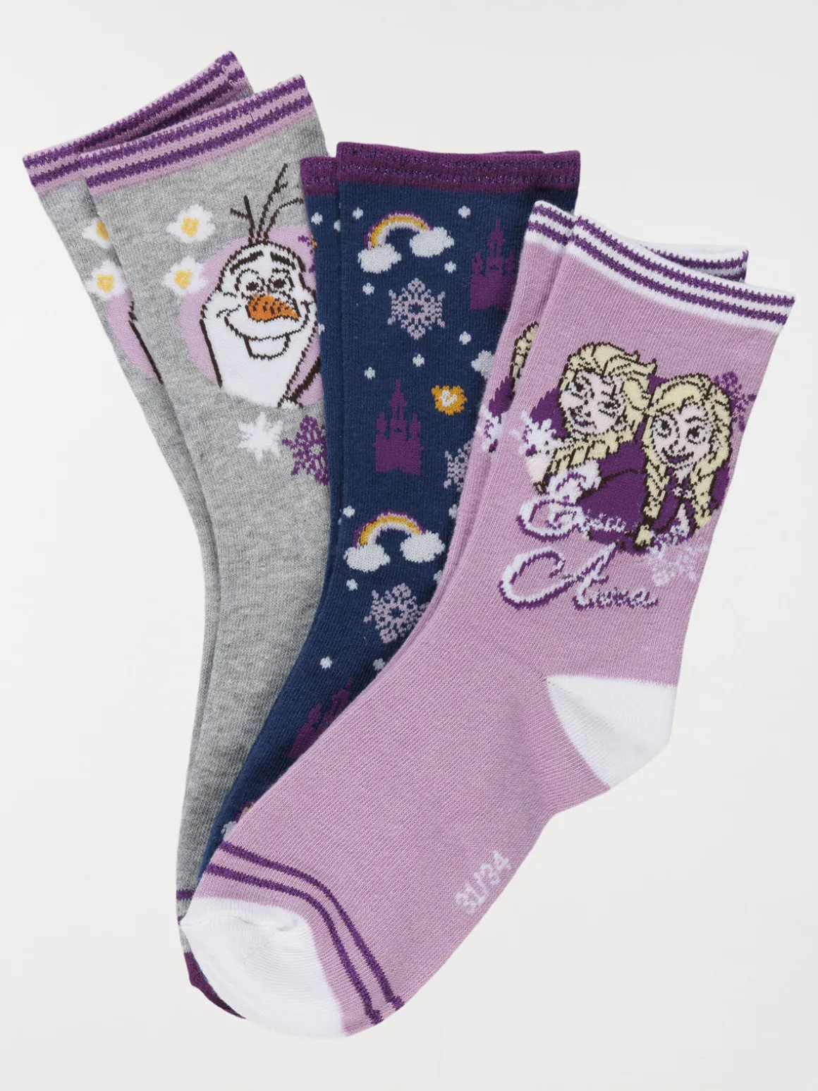 Lot chaussettes Reine des Neiges fille