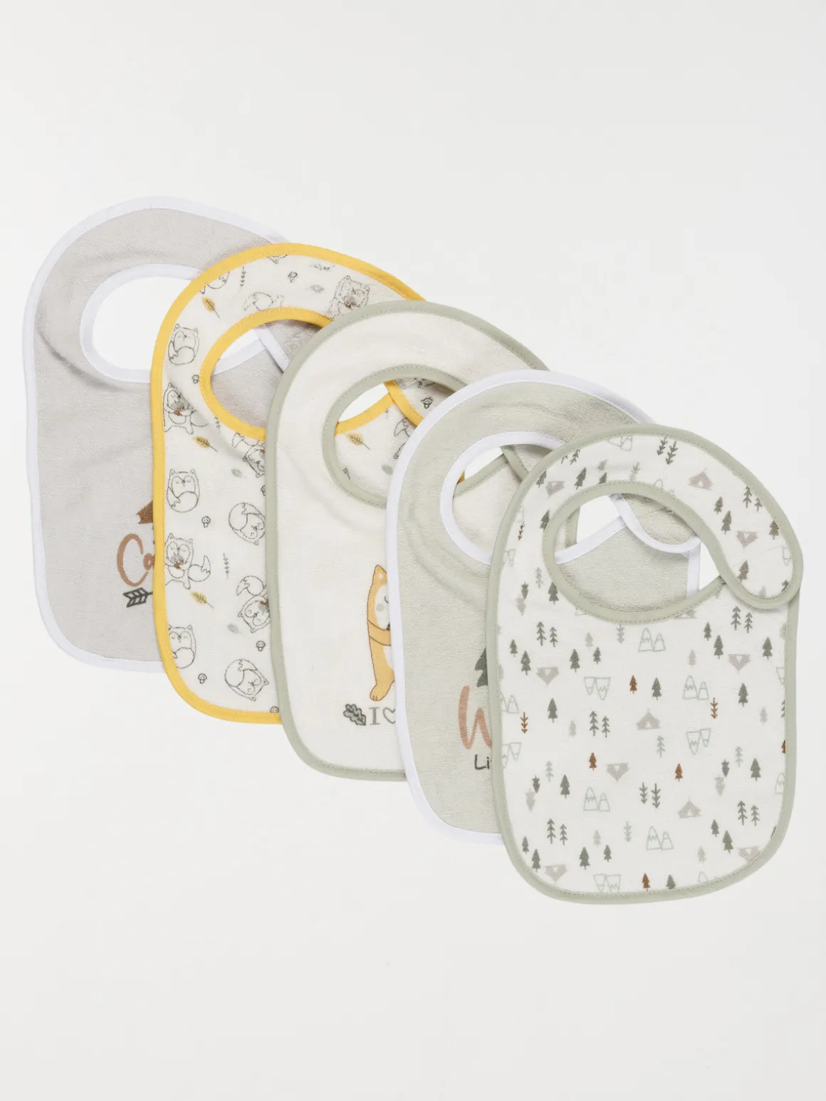 Lot de 5 bavoirs bébé
