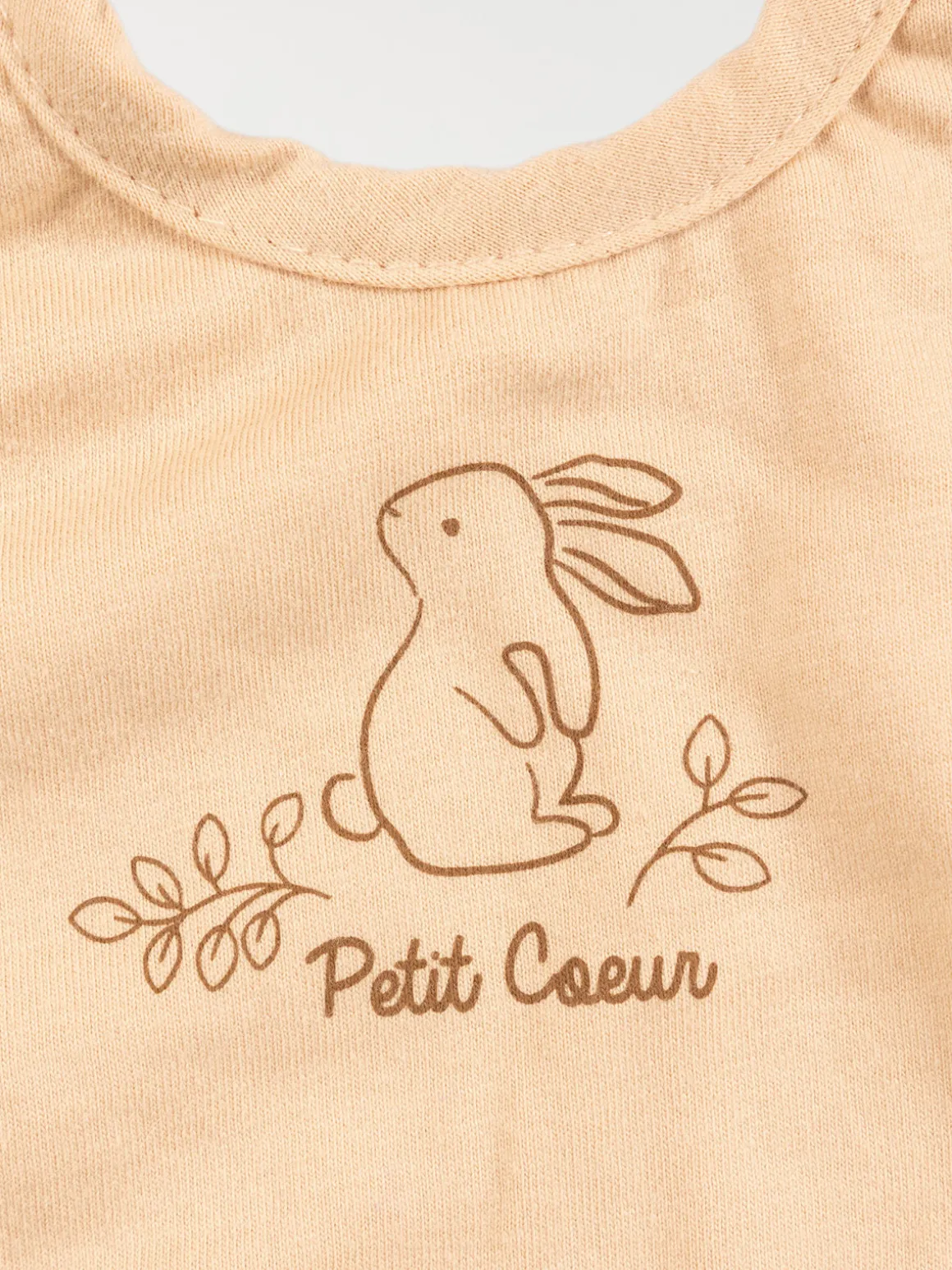 Lot de 3 bavoirs petit coeur bébé