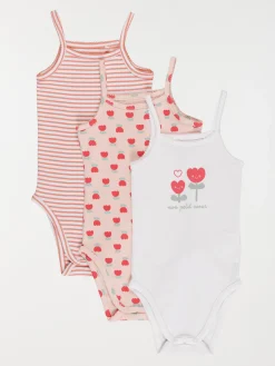 Lot de 3 bodies bretelles fille (3-24M)