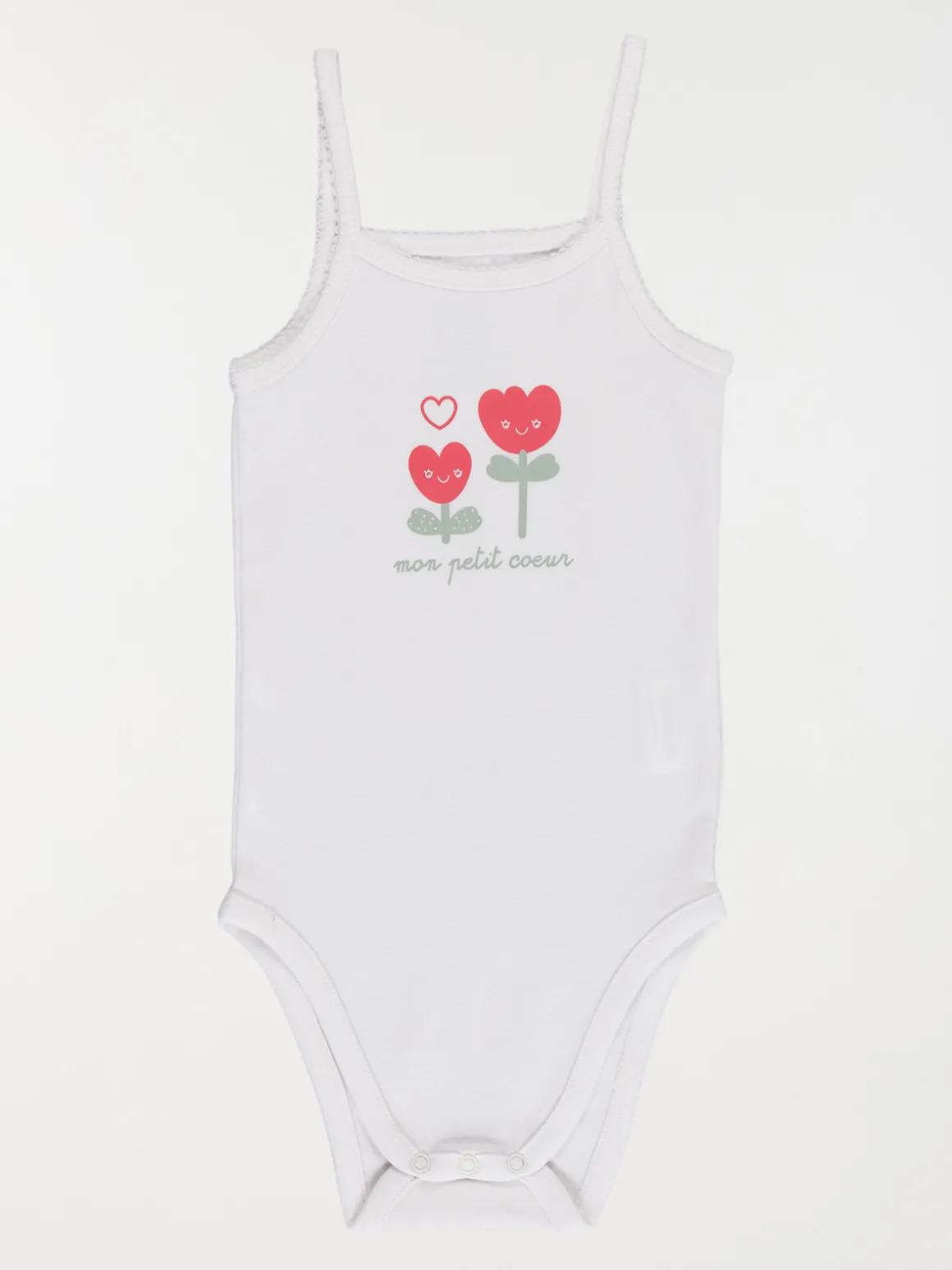Lot de 3 bodies bretelles fille (3-24M)