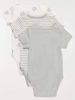 Lot de 3 bodies fleur fille (3-24M)