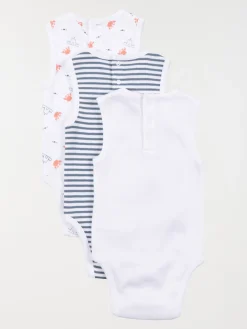 Lot de 3 bodies garçon marcels (3-24M