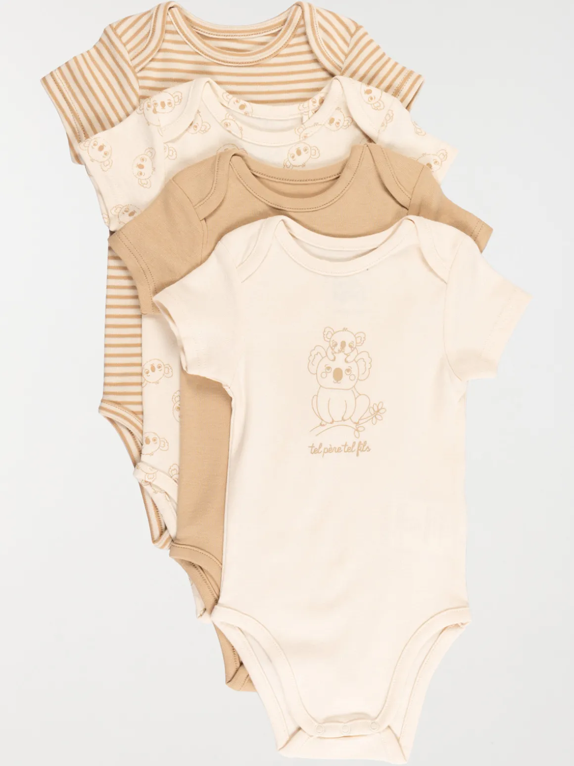 Lot de 4 bodies koala garçon (3-24M)