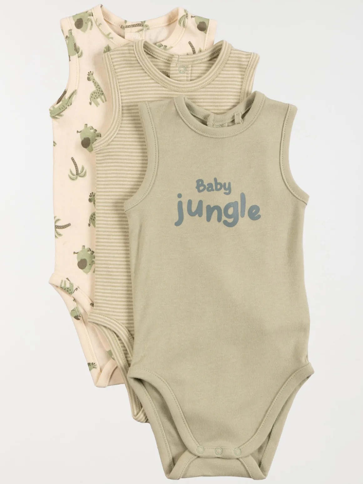 Lot de 3 bodies marcels garçon (3-24M)