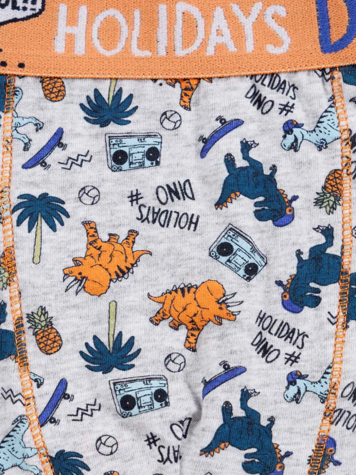 Lot de 3 boxers dinosaures garçon