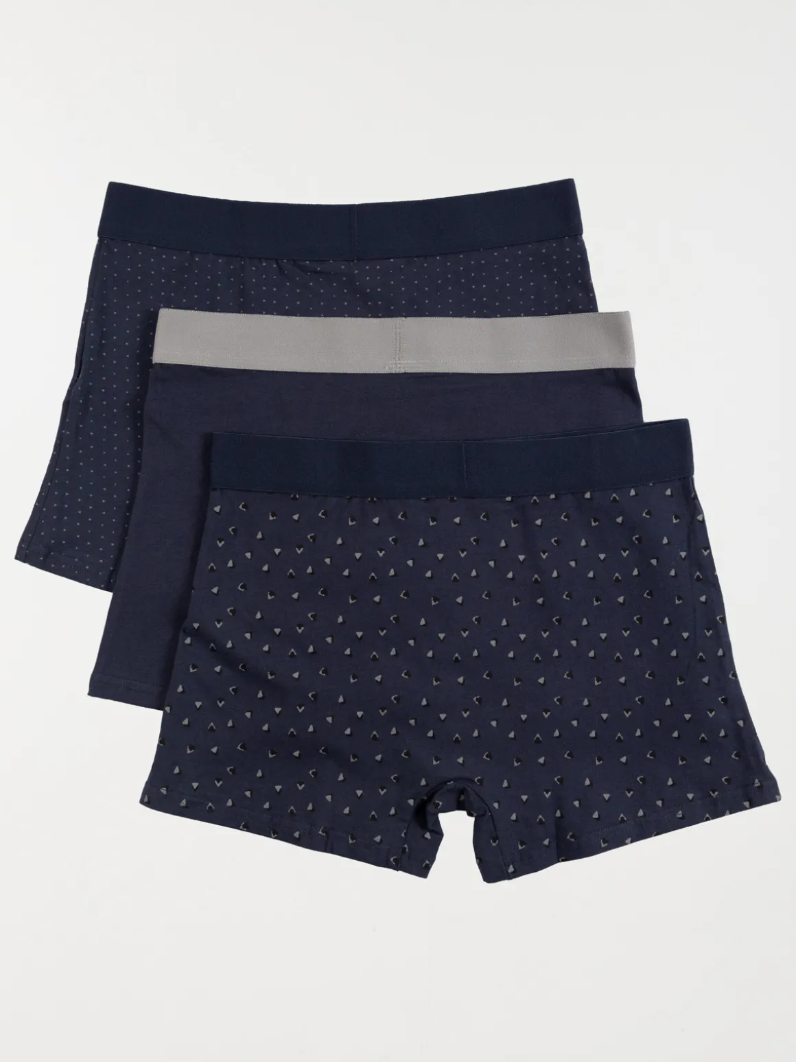 Lot de 3 boxers marine homme