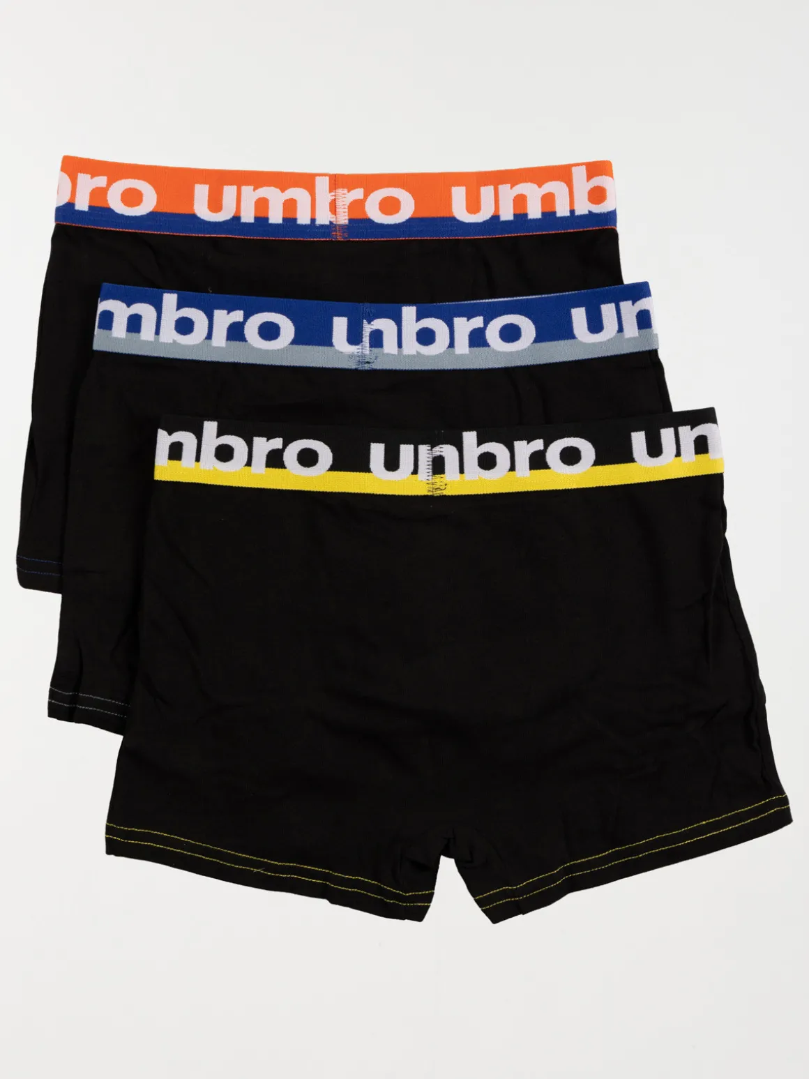 Lot de 3 boxers noir Umbro garçon