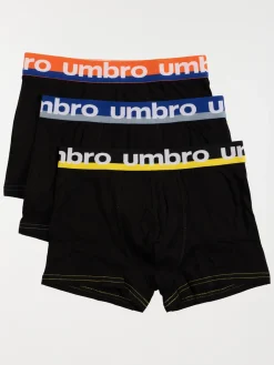 Lot de 3 boxers noir Umbro garçon
