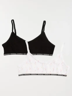Lot de 2 brassières flamant rose fille