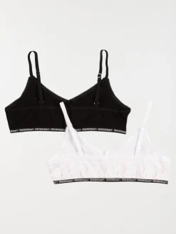 Lot de 2 brassières flamant rose fille