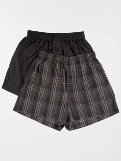 Lot de 2 caleçons homme gris