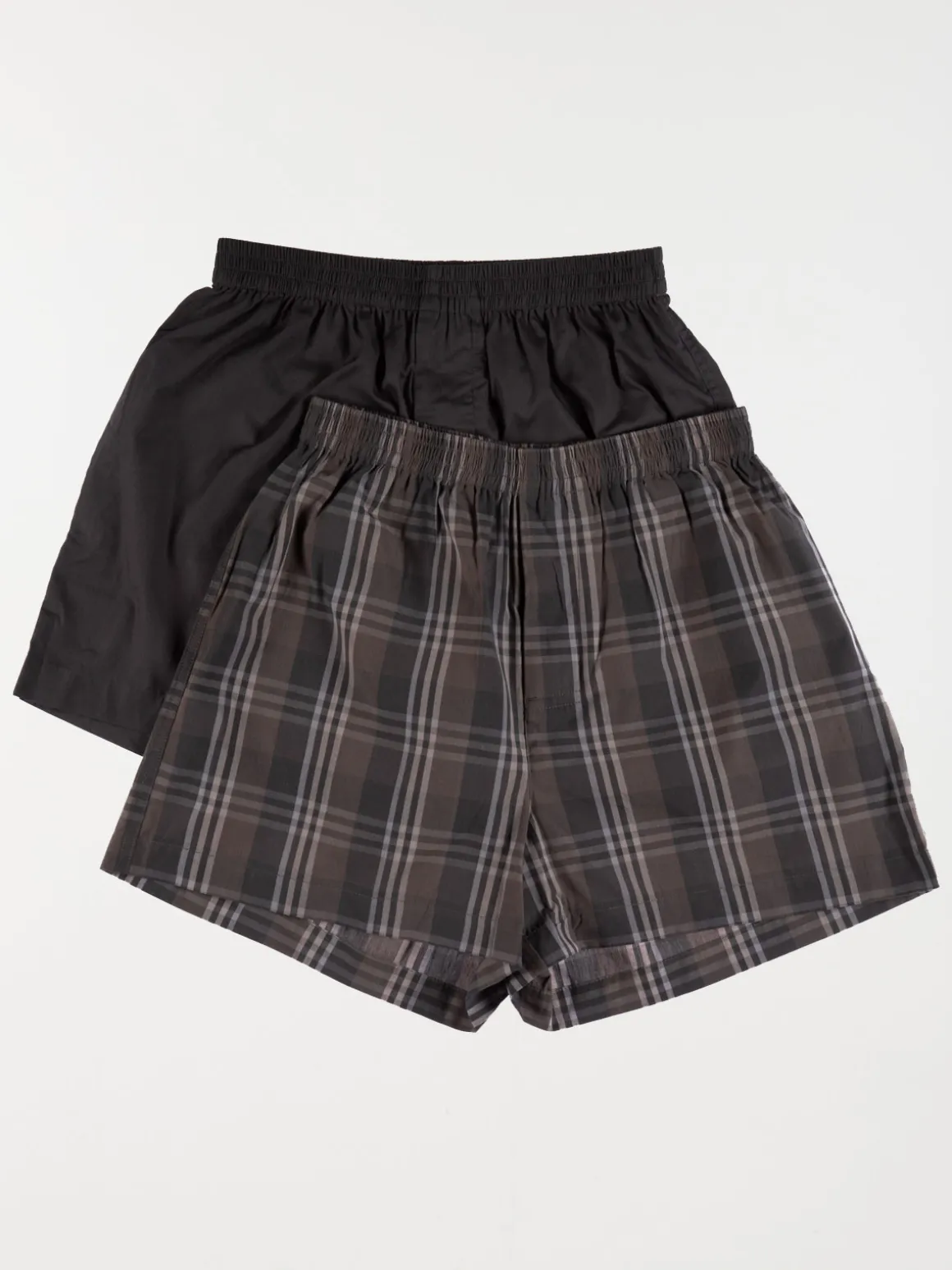 Lot de 2 caleçons homme gris