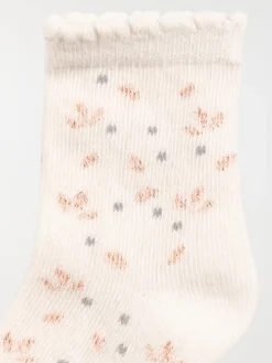 Lot de 3 chaussettes bébé fille écru