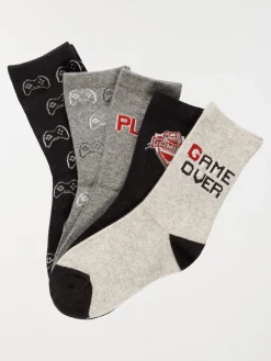 Lot de 5 chaussettes jeu vidéo garçon