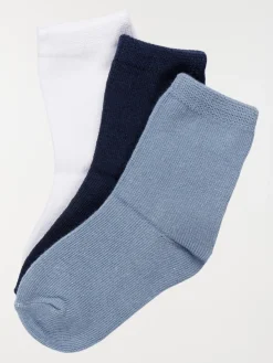 Lot de 3 chaussettes unies garçon