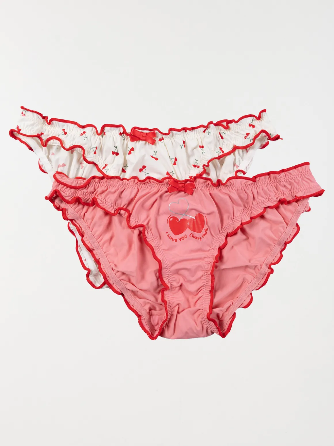 Lot de 2 culottes cerises femme (S-XL)
