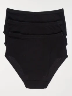 Lot de 3 culottes taille haute femme
