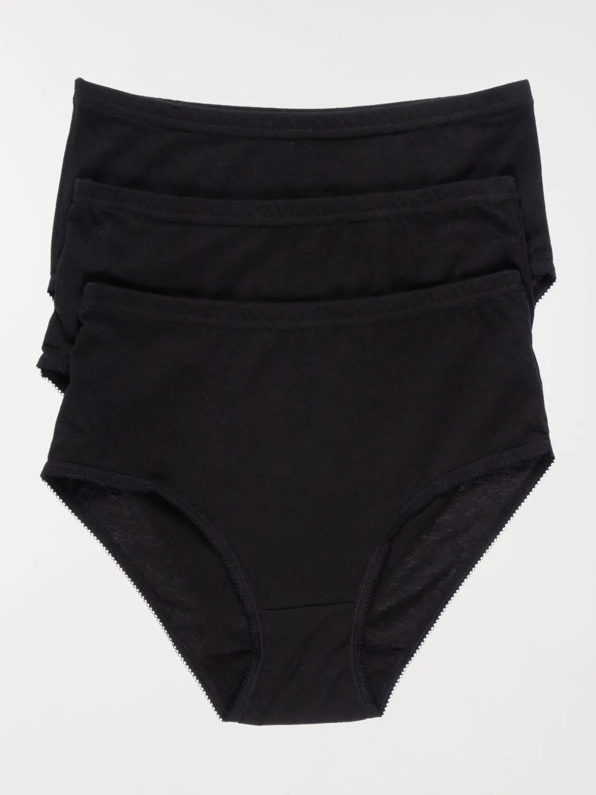 Lot de 3 culottes taille haute femme