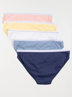 Lot de 5 culottes unies femme