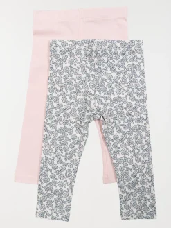 Lot de 2 leggings fille (3-36M)