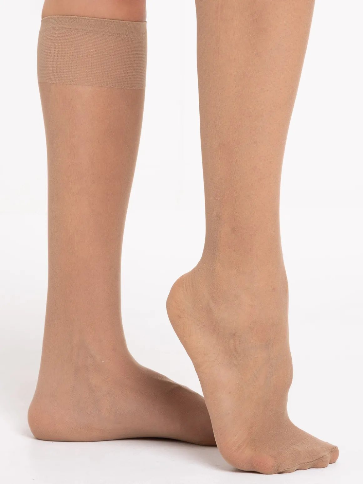 Lot de 4 mi-bas mousse 20D beige femme