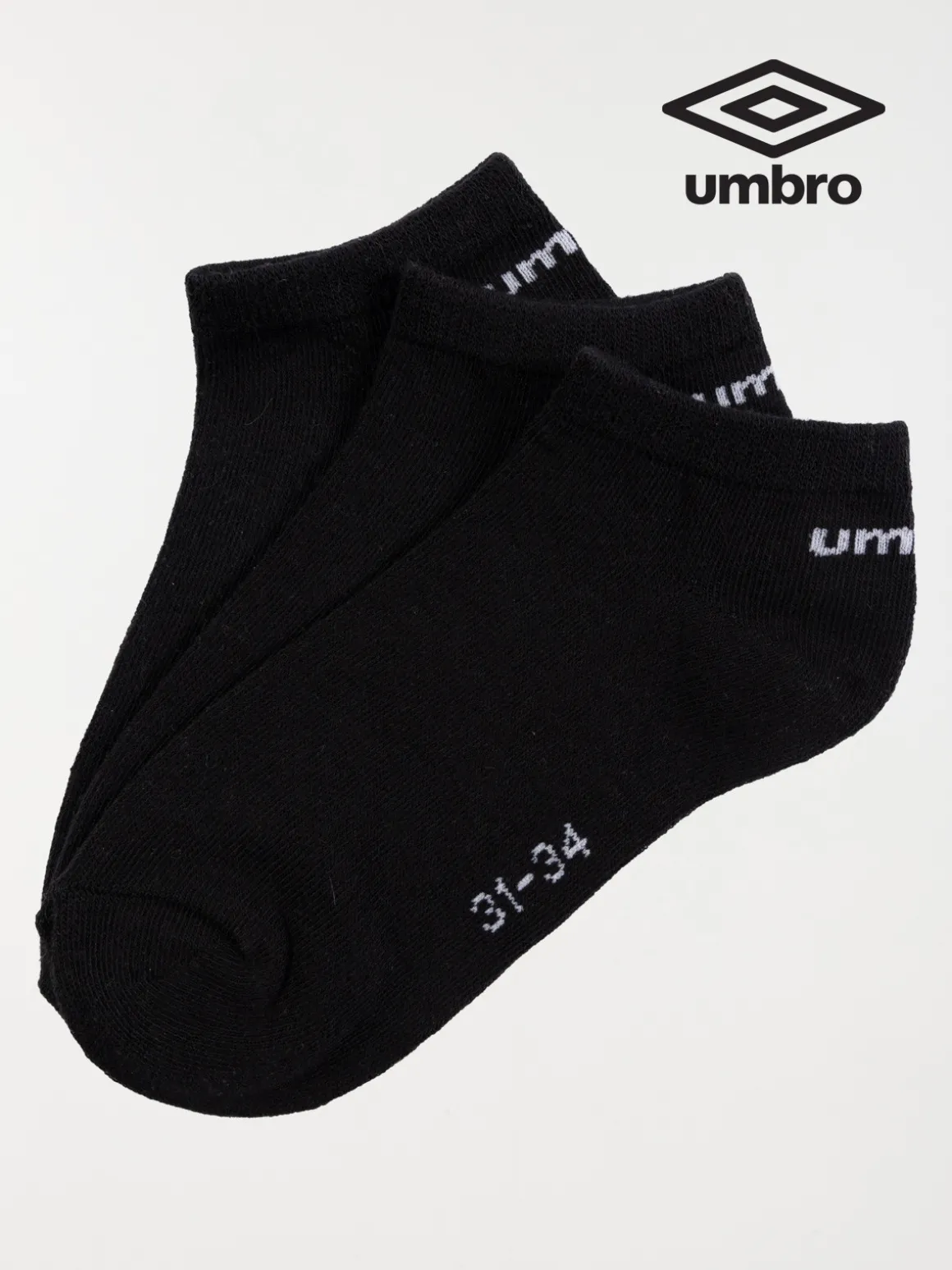 Lot de 3 paires chaussettes Umbro garçon