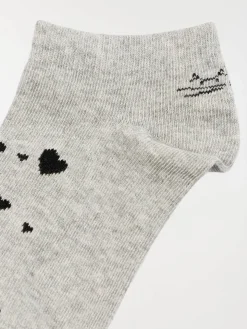 Lot de 3 paires chaussettes chat femme