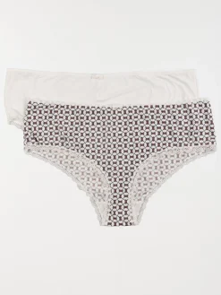 Lot de 2 shorties imprimé femme (44-54)