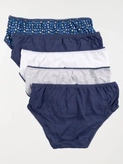 Lot de 5 slips chats fille
