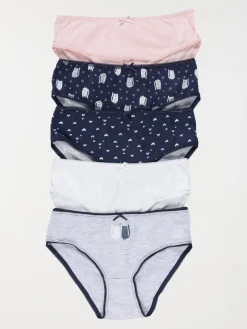 Lot de 5 slips chats fille
