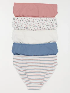 Lot de 5 slips imprimés fille